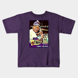 1965 Tony Oliva Minnesota Twins All-Star Rookie Kids T-Shirt